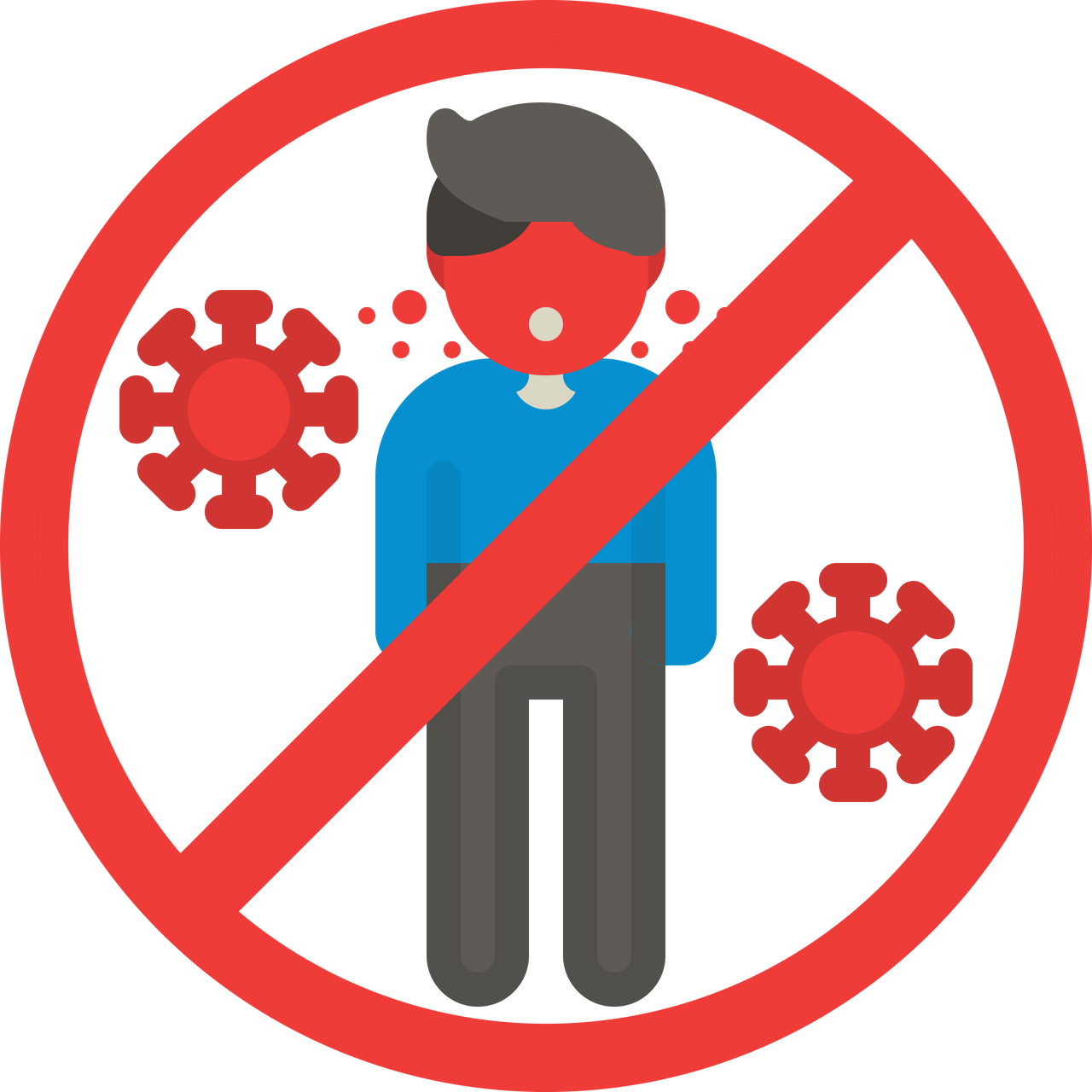 Coronavirus or Covid-19 Virus Icon